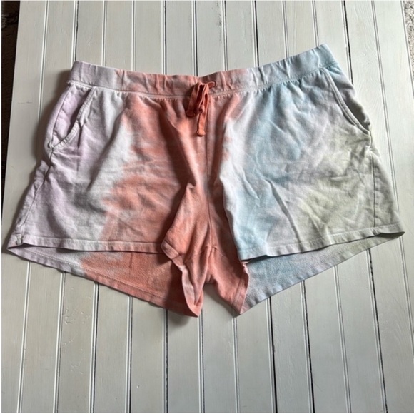 Old Navy Sweat Shorts White Pink Blue Size XXL - Picture 1 of 6